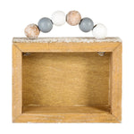 SW-1000 - Mountains Box Sign w/ Beads