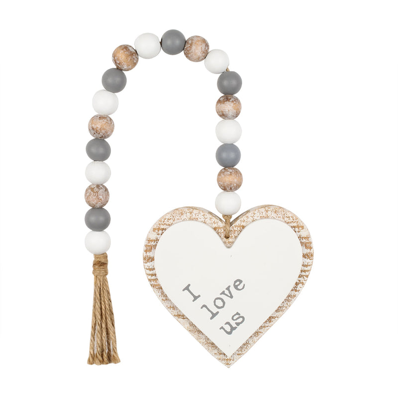 SW-1011 - Love Heart Beaded Tag