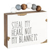 Blankets Box Sign w/ Beads