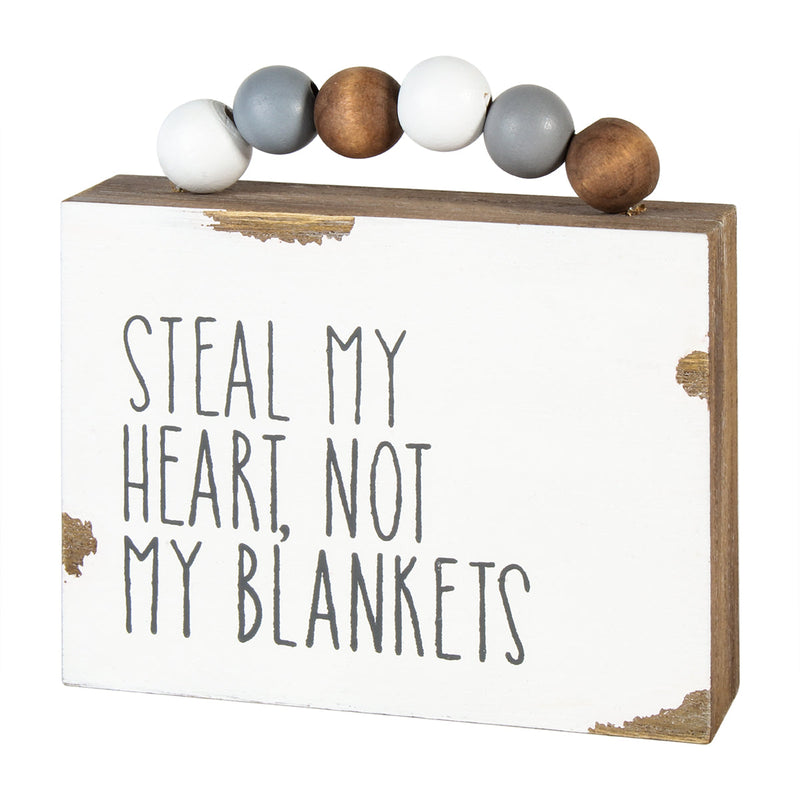 SW-1042 - Blankets Box Sign w/ Beads