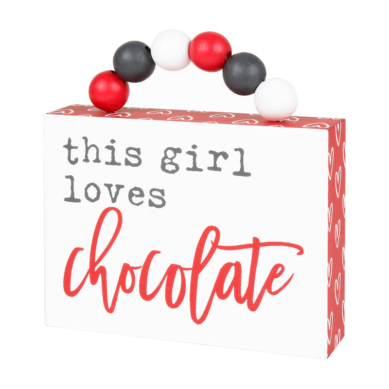 SW-1072 - Chocolate Box Sign w/ Beads