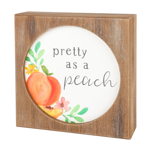Pretty Peach Layered Sign