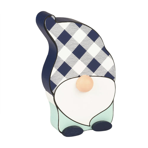 Navy Check Hat Gnome