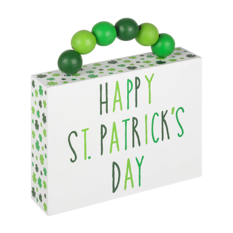 SW-1680 - *St. Patrick's Box Sign w/ Beads