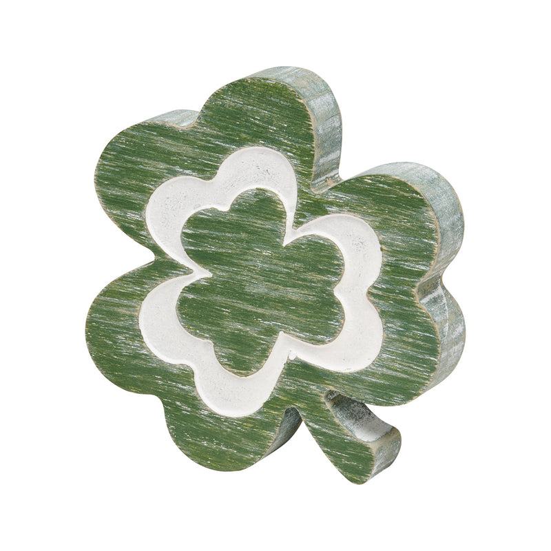 SW-2052 - Dark Green Carved Shamrock