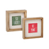 SW-2073 - Lucky/Mine Framed Sign (Reversible)