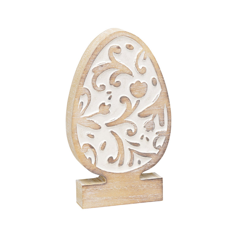 SW-2123 - Pattern Carved Egg on Base