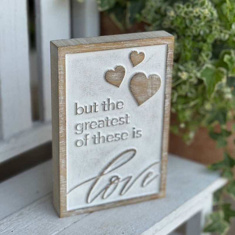 SW-3010 - Greatest Love Carved Block