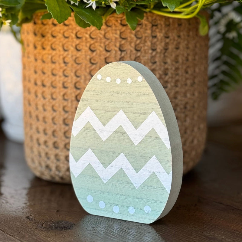 Lrg. Sage Pattern Egg