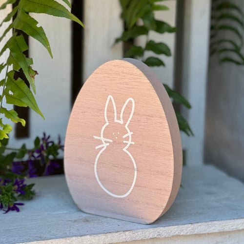Lrg. Pink Bunny Egg