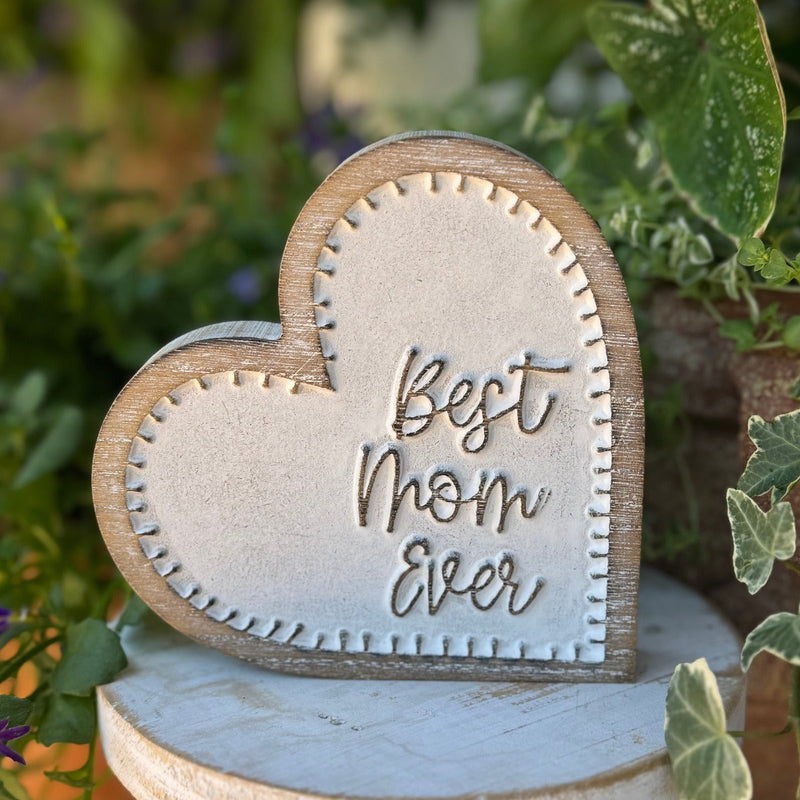 SW-3155 - Best Mom Carved Heart