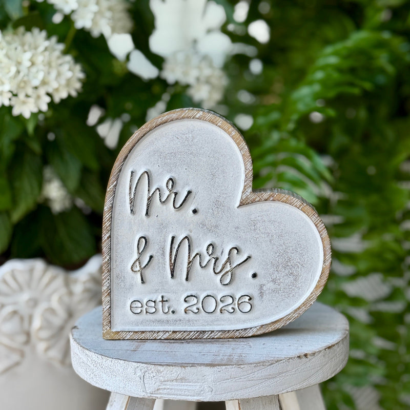 SW-3315 - Mr Mrs 2026 Carved Heart