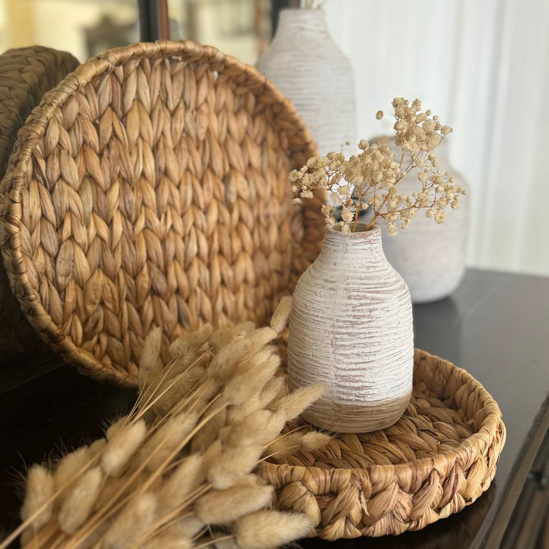 Round WH Trays, set of 2