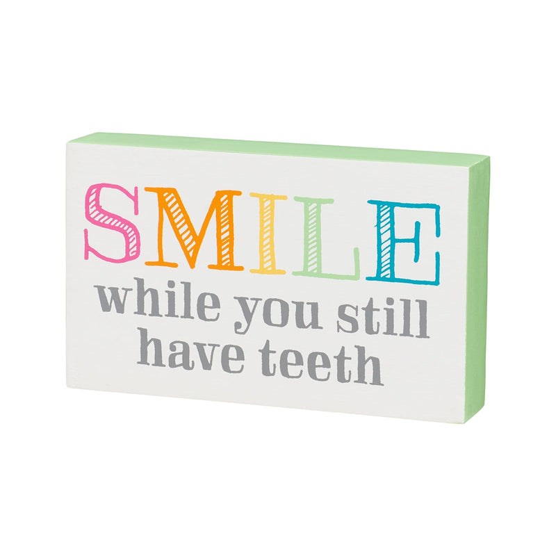 Smile Block Sign