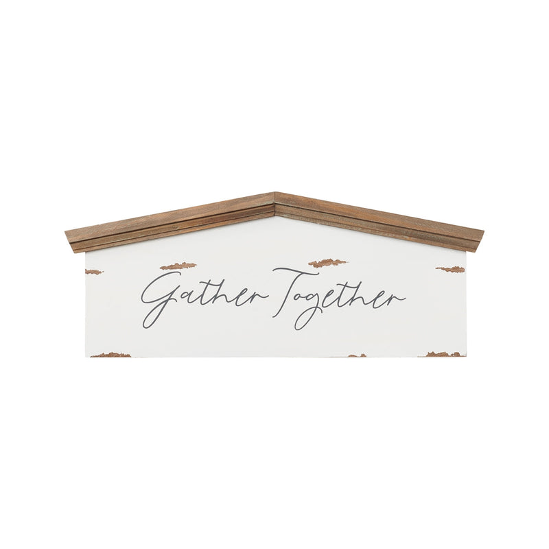 Gather Pediment Sign