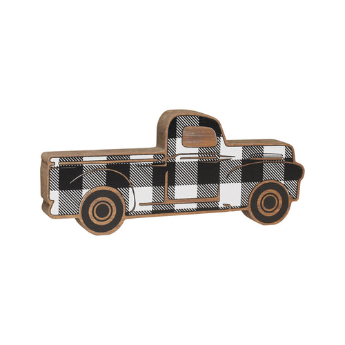 Lrg. BW Truck Wood Cutout