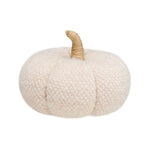 Med. Cream Fuzzy Fabric Pumpkin 