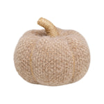 Sm. Tan Fuzzy Fabric Pumpkin 