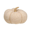 Lrg. Tan Diamond Fabric Pumpkin