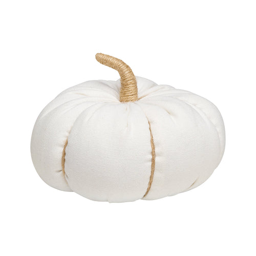 Lrg. White Canvas Pumpkin