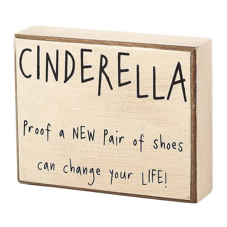 Cinderella Box Sign