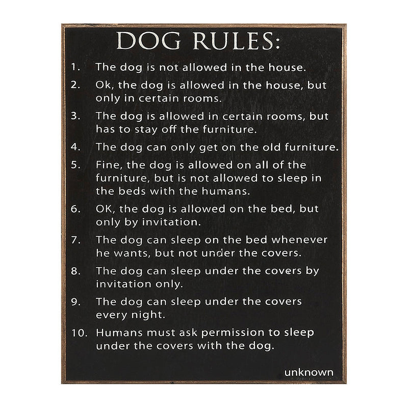 Dog Rules Sign