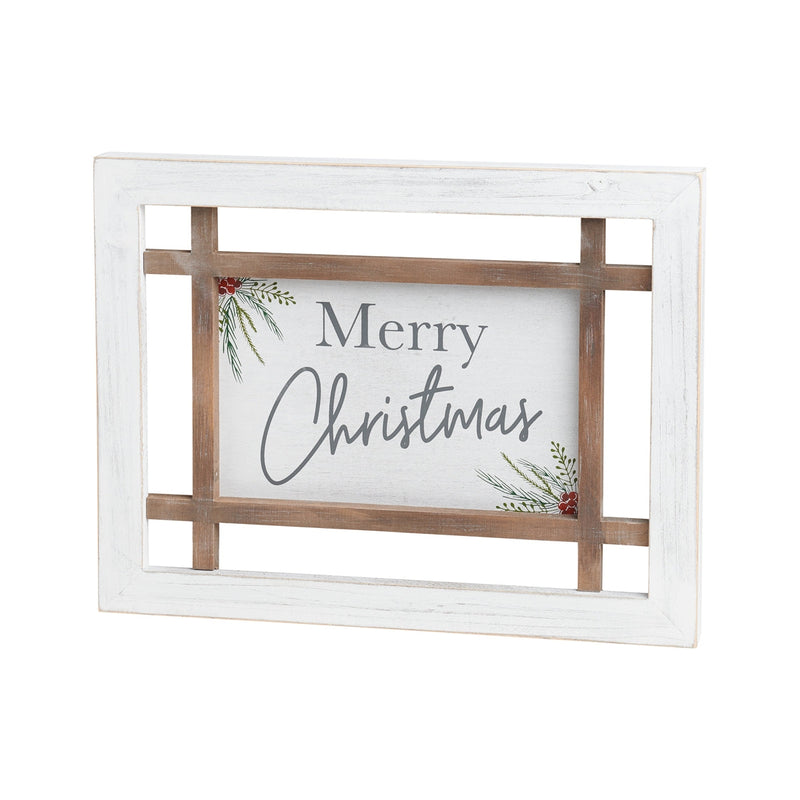 Merry Window Pane Sign