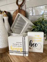PS-7641 - Kiss Your Honey Block Sign
