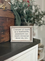 PS-8168 - Margarita Beaded Box Sign