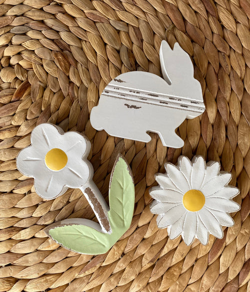 SW-1302 - Medium White Daisy Flower Head