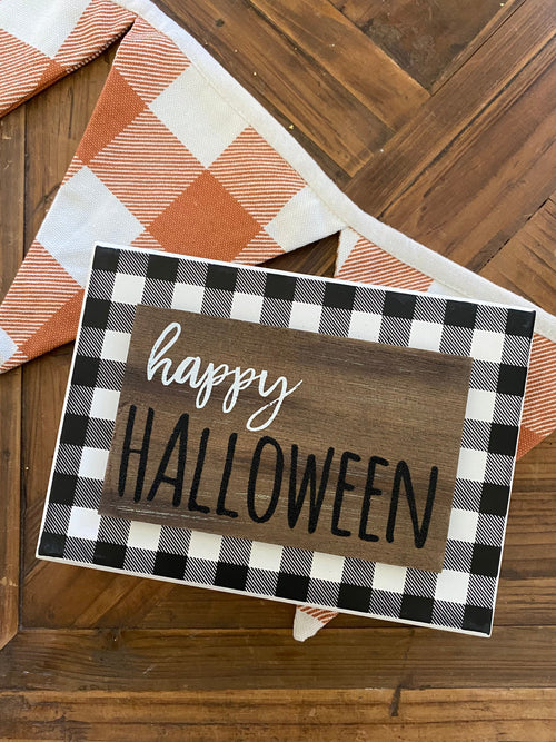 FR-8869 - *Halloween BW Check Box Sign