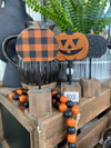 CA-4320 - *Orange Dot Pumpkin on Base