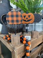 CA-4320 - *Orange Dot Pumpkin on Base