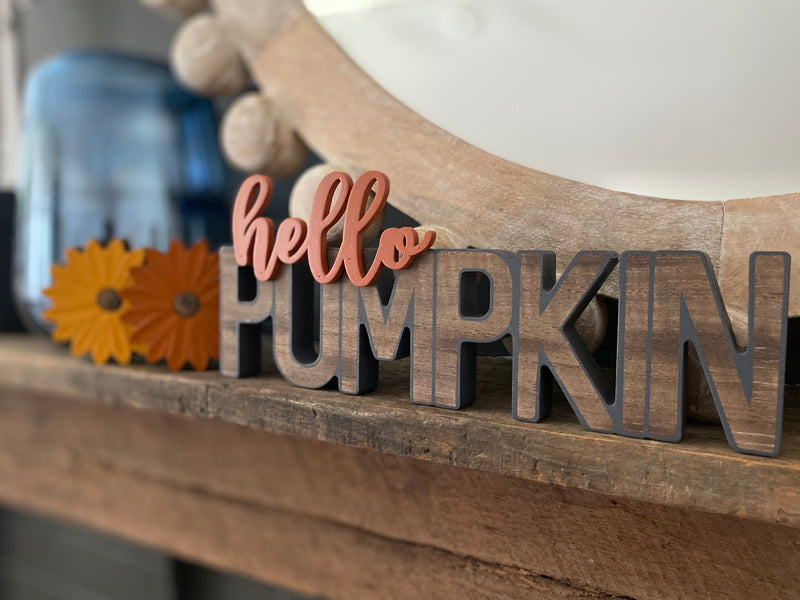 FR-9537 - Pumpkin 3D Word Cutout