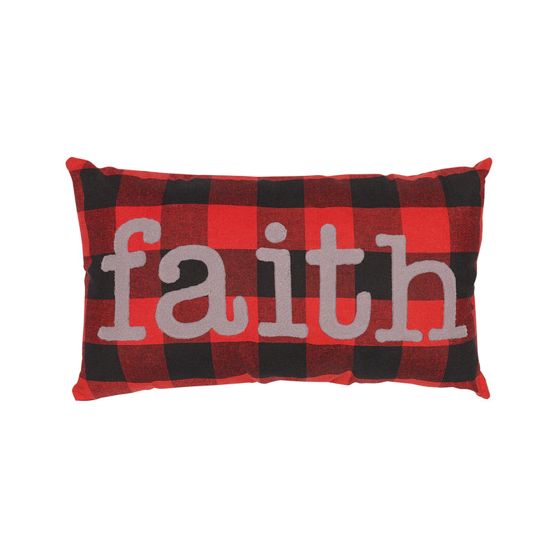 Faith RB Check Pillow