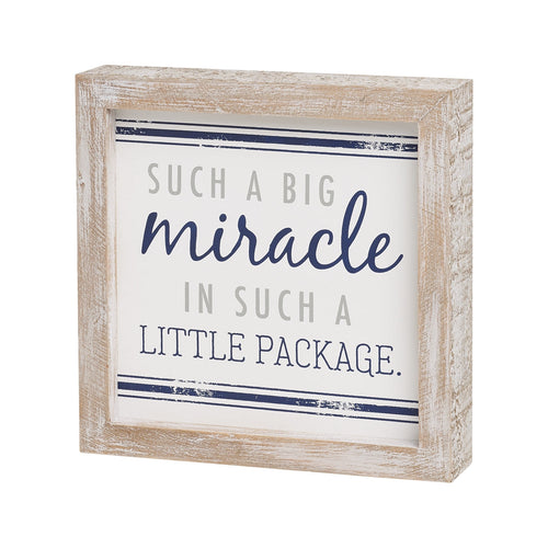 Package Navy Framed Sign