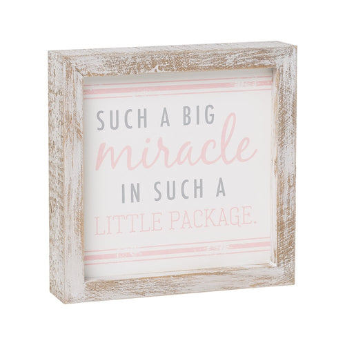 Package Pink Framed Sign