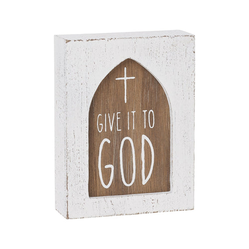 God Layered Block Sign