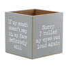 CA-3712 - Snarky Sayings Container (4-sided)