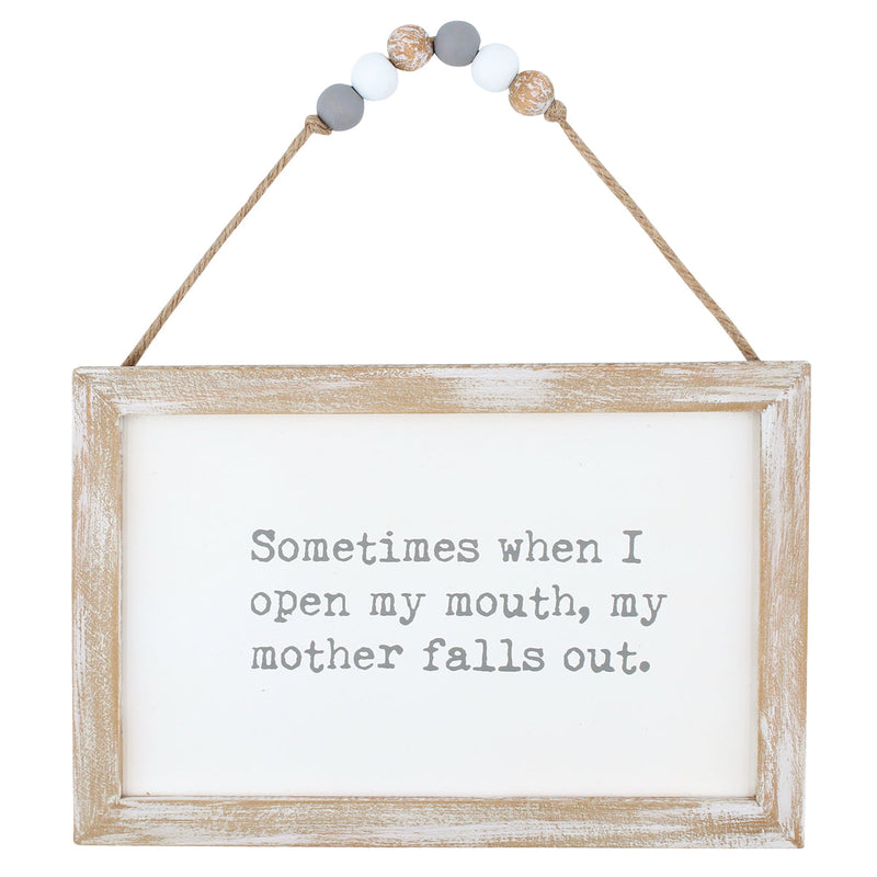 CA-3753 - Mother Falls Out Beaded Sign