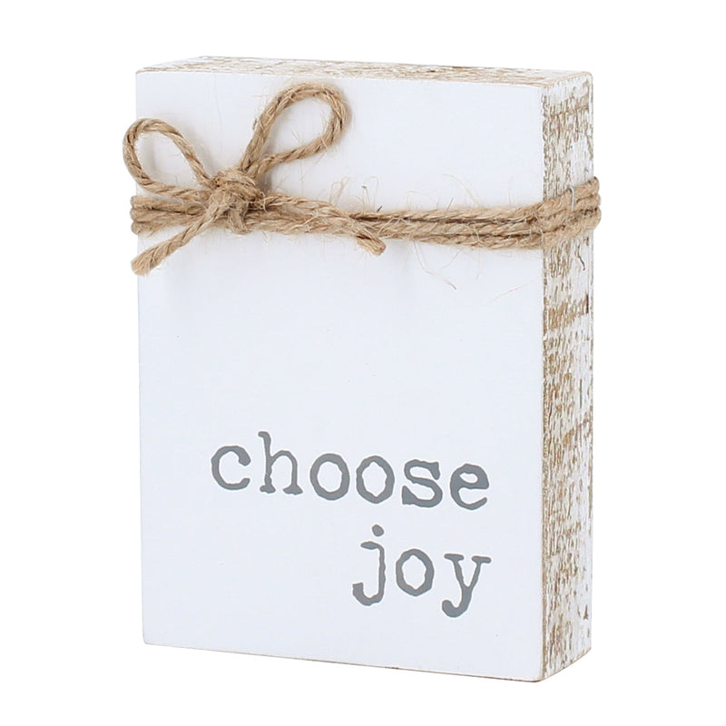 CA-3826 - Choose Joy Jute Block Sign