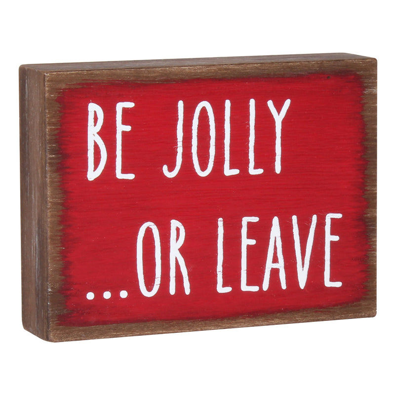 CA-4165 - Be Jolly Block Sign