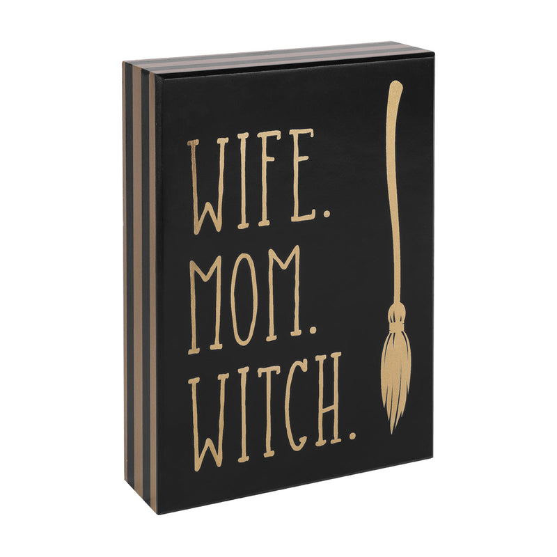 CA-4296 - **Wife Mom Witch BG Box Sign