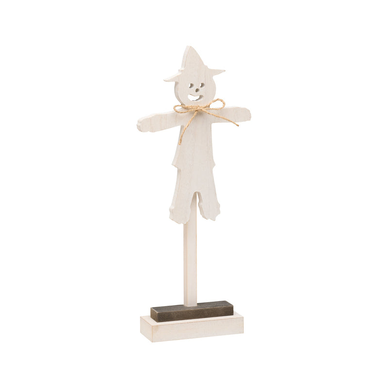 CA-5027 - Sm. Wh. Washed Scarecrow on Base