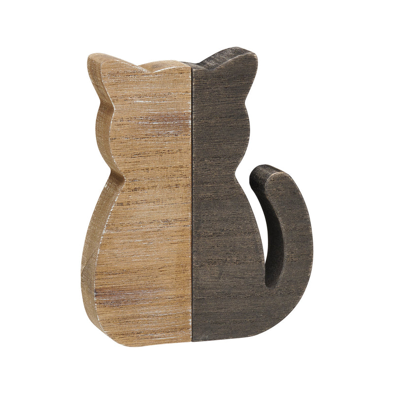 CA-5083 - Wood/Black Plank Cat