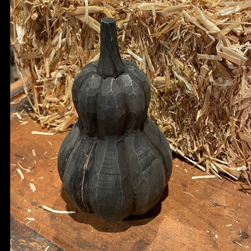 CA-5261 - Black 3D Carved Gourd