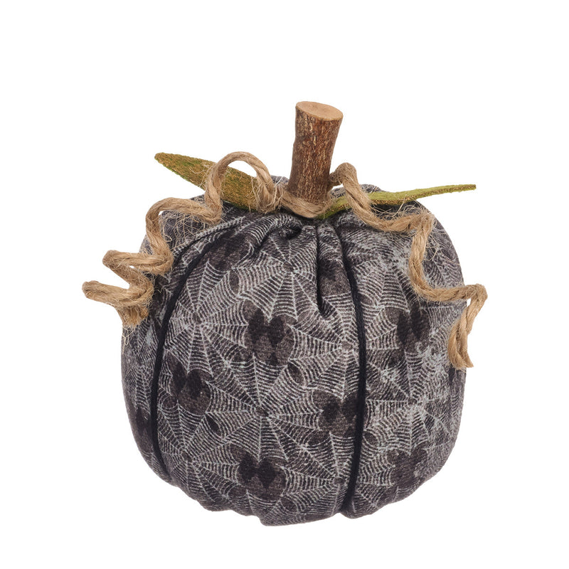 CF-2335 - Sm. Spiderweb Fabric Pumpkin