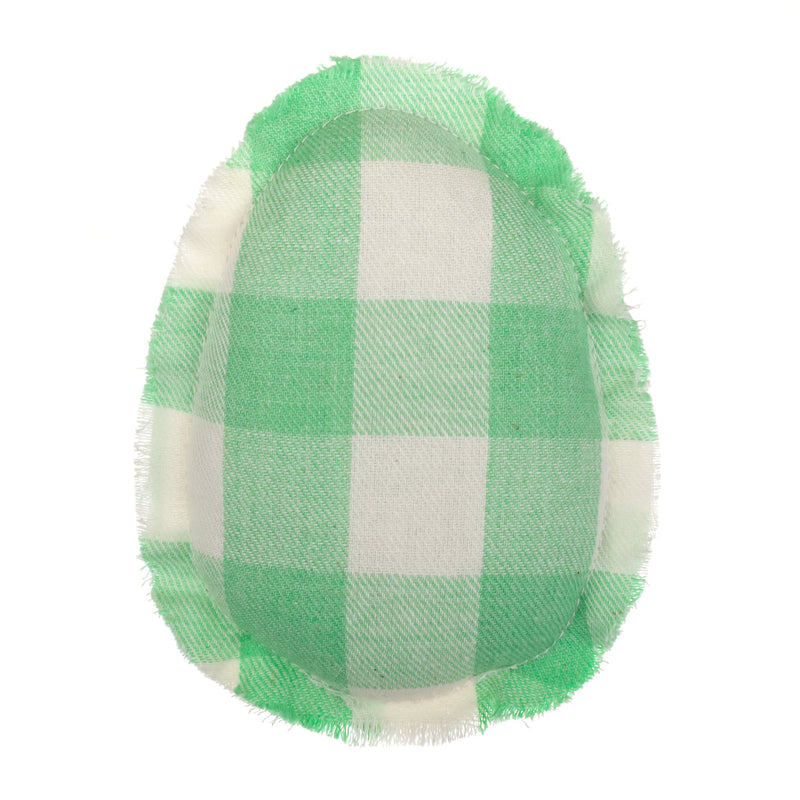 CF-2567 - *Green Check Fabric Egg