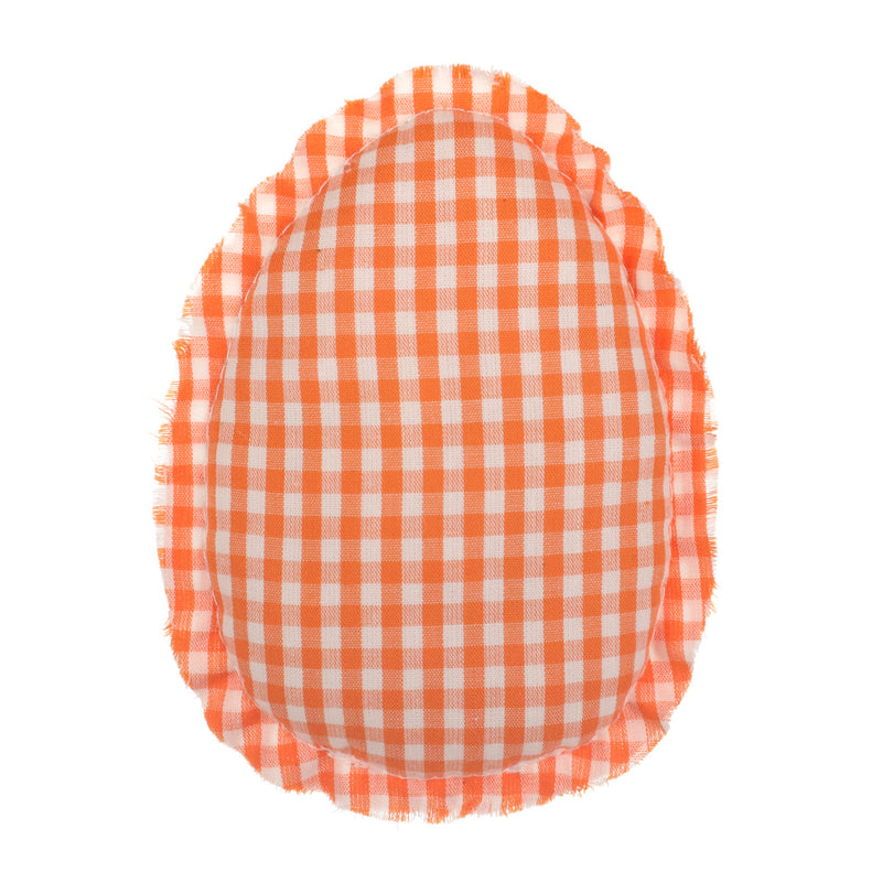 CF-2616 - *Orange Gingham Fabric Egg