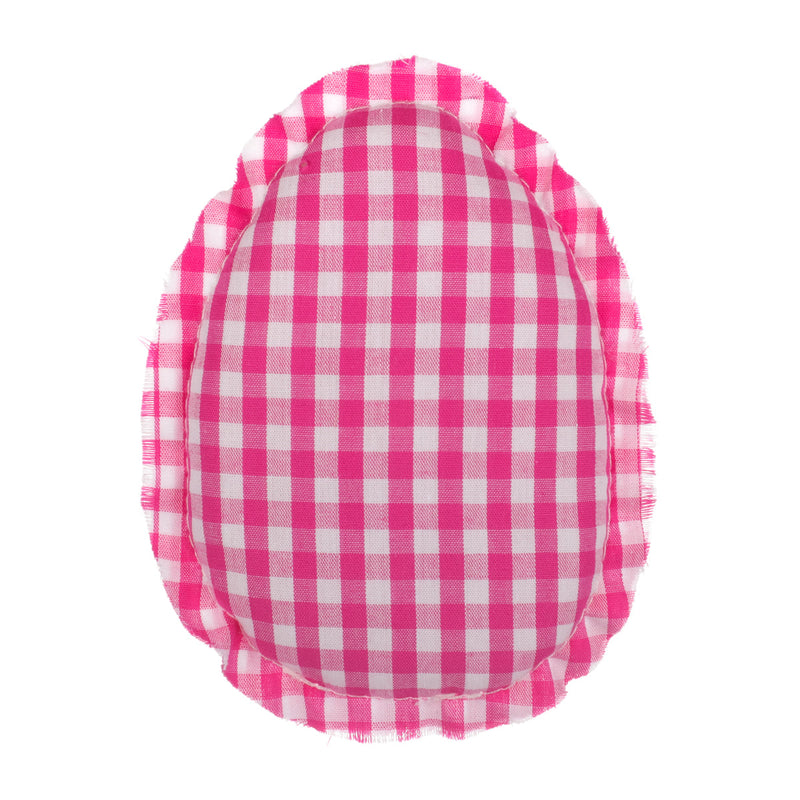 CF-2618 - Pink Gingham Fabric Egg
